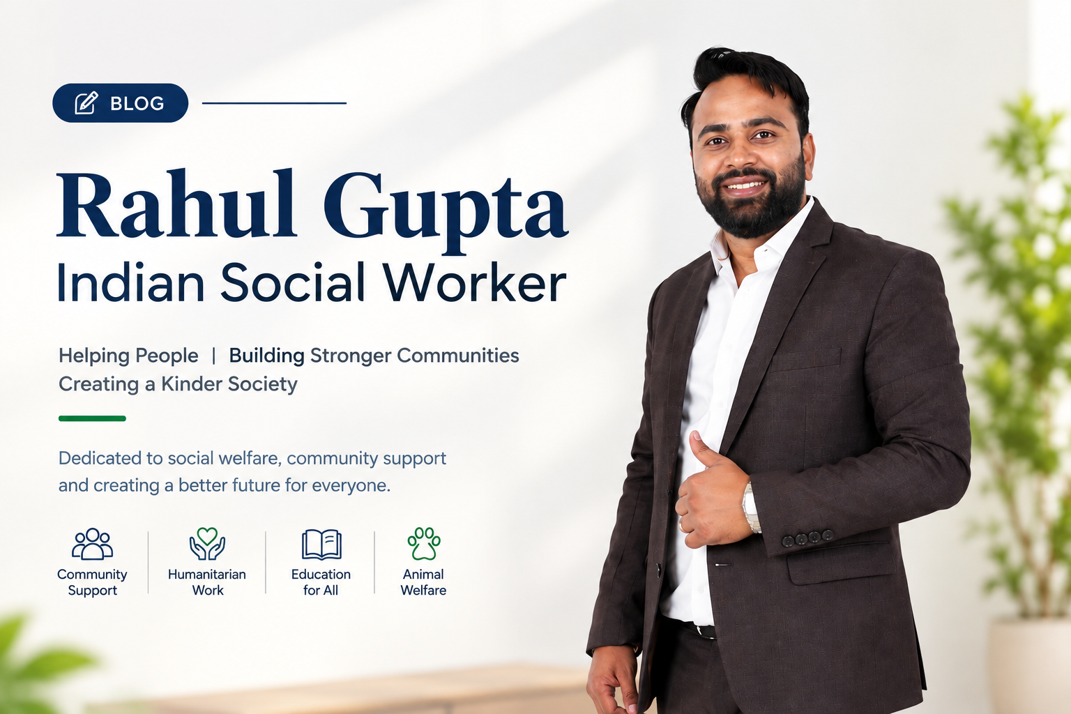 Rahul Gupta – Indian Social Worker