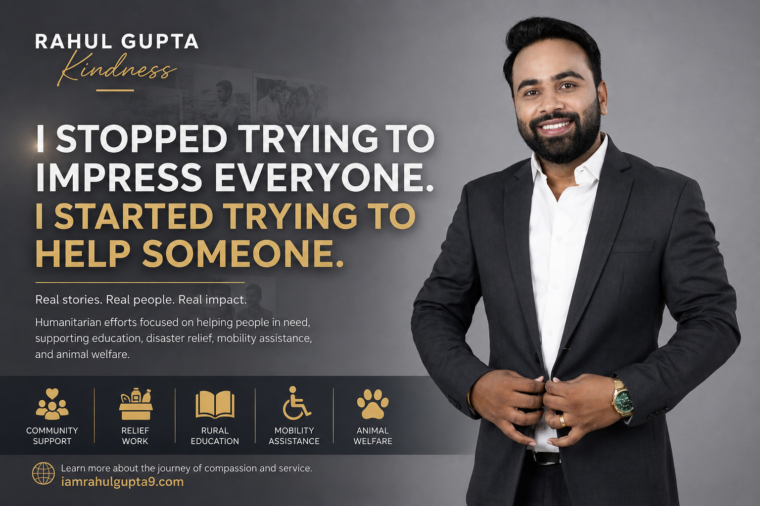 I Stopped Trying to Impress Everyone, I Started Trying to Help Someone