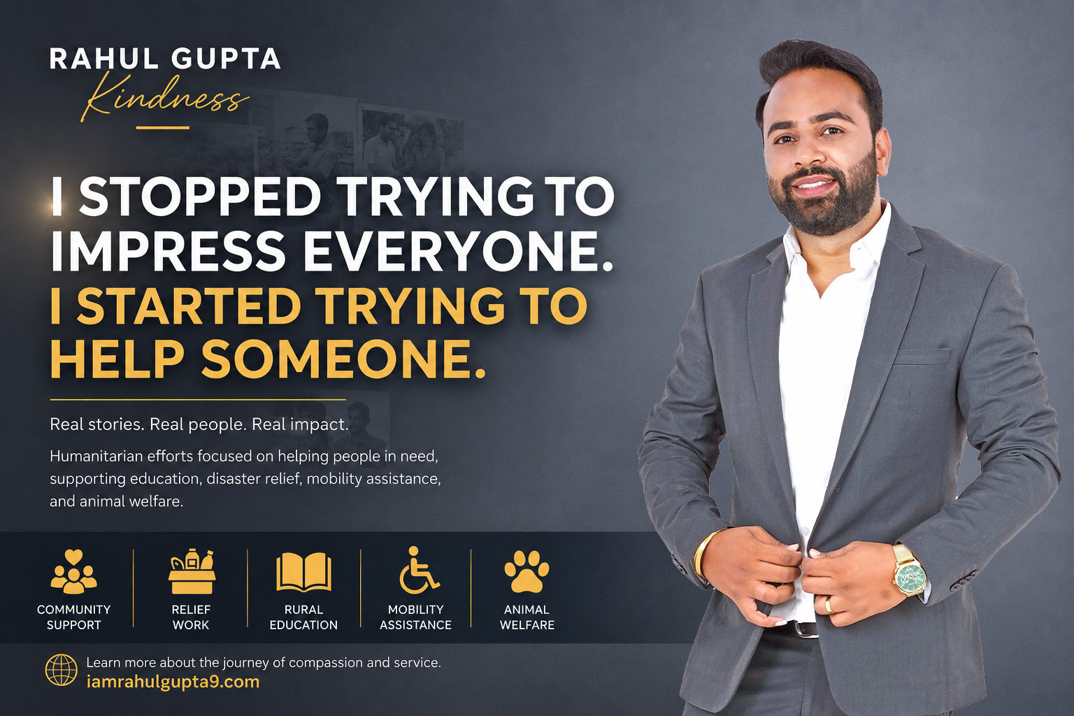I Stopped Trying to Impress Everyone, I Started Trying to Help Someone