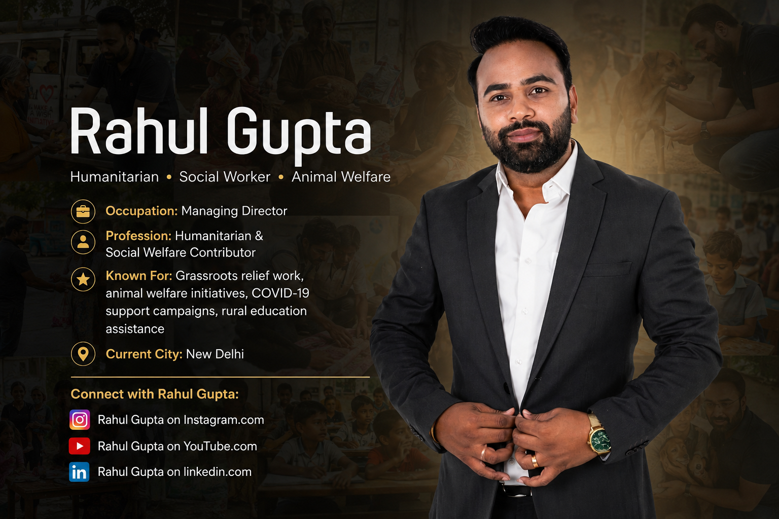 Rahul Gupta Kindness – Humanity, Social Work & Helping People