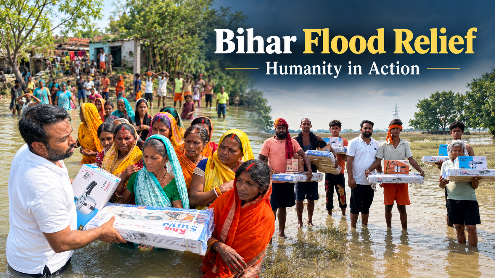 Bihar Flood Relief Efforts: Rahul Gupta Reaches Out to People in Need