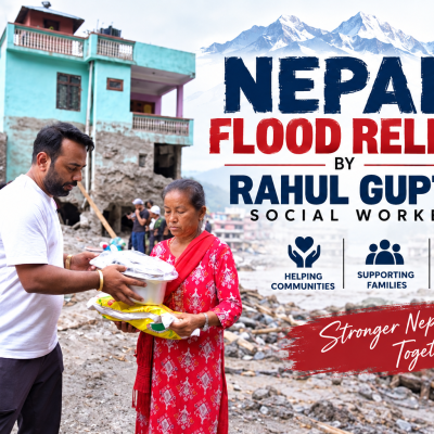 Rahul Gupta Helps Flood-Affected People in Nepal